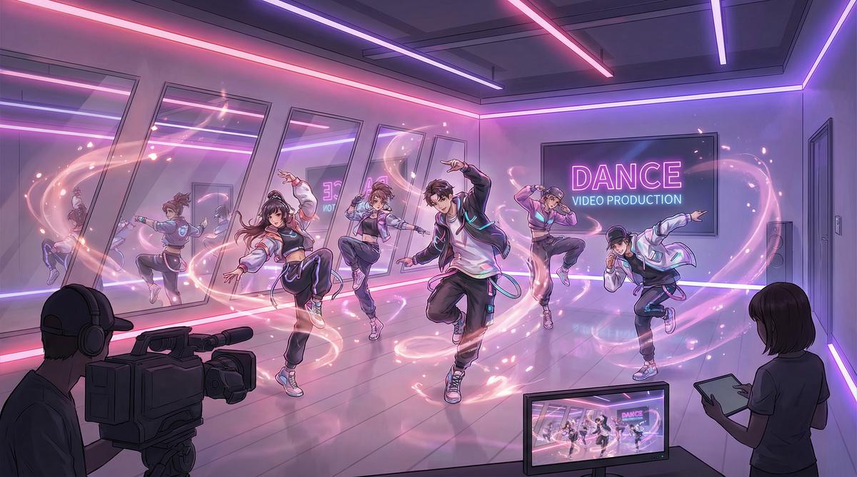 暗网舞蹈视频拍摄现场